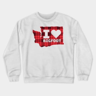 I Love Bigfoot Crewneck Sweatshirt